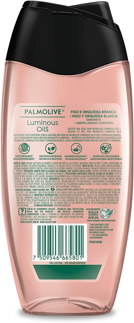 Palmolive Luminous Oils Figo e Orquídea Branca Sabonete Líquido Corporal Sensação Refrescante 250 ml 3