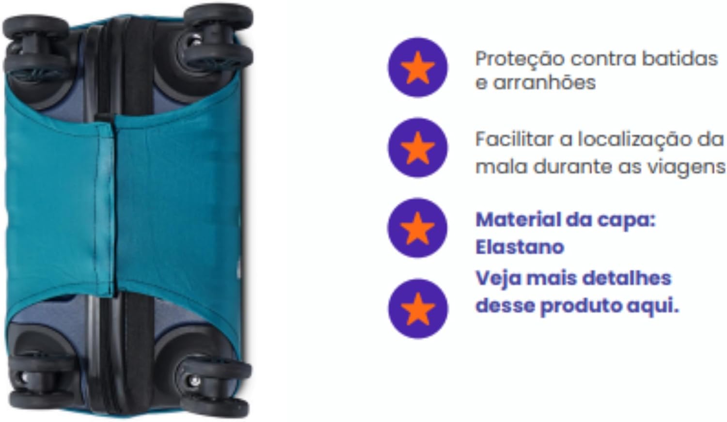 Capa Protetora para Mala de Bordo Viagem 3