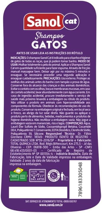 Shampoo Gatos - 500 ml 2