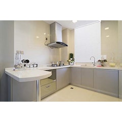 Cortina para Cozinha Persiana PVC Cinza