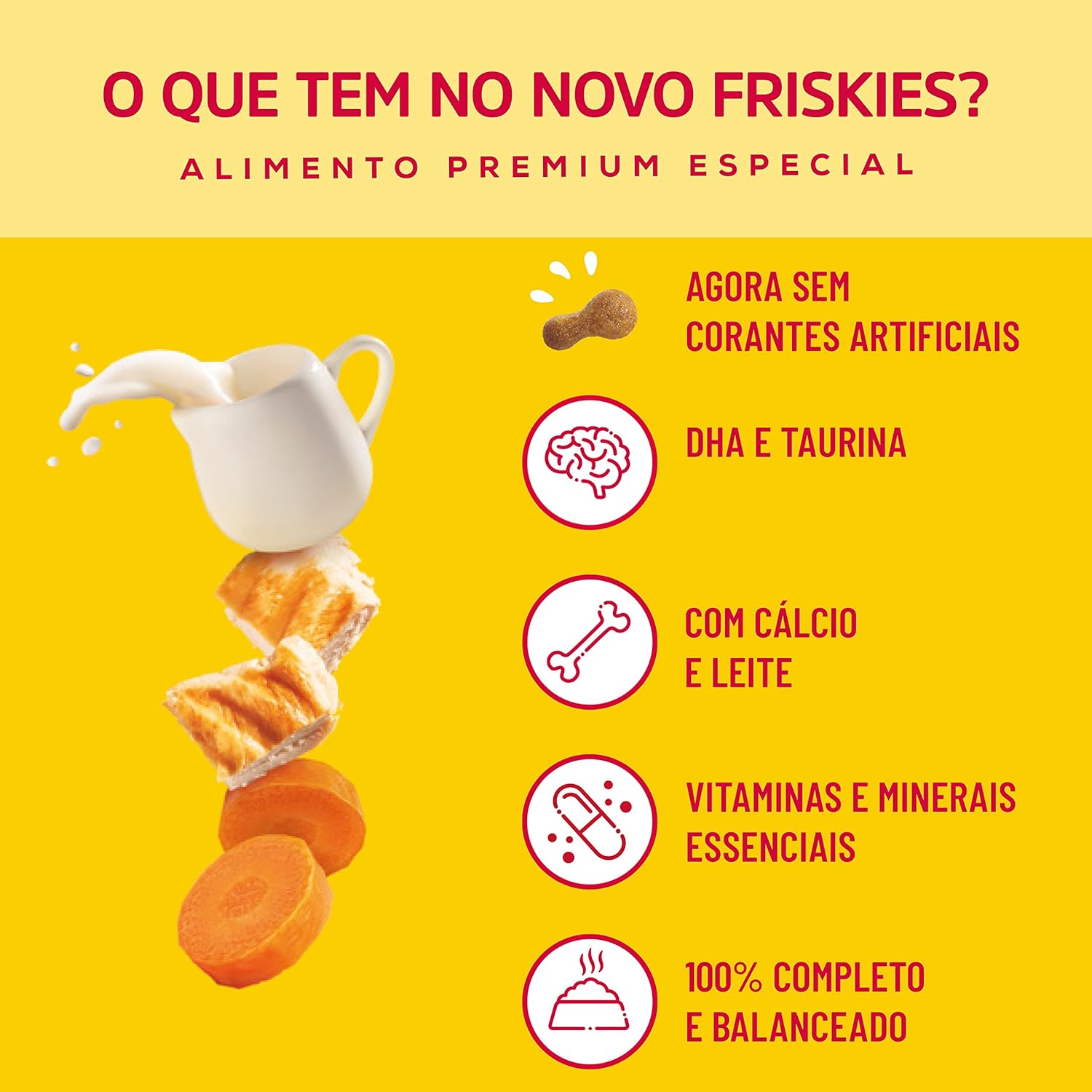 Friskies Gatos Filhotes Frango, Leite e Cenoura 4