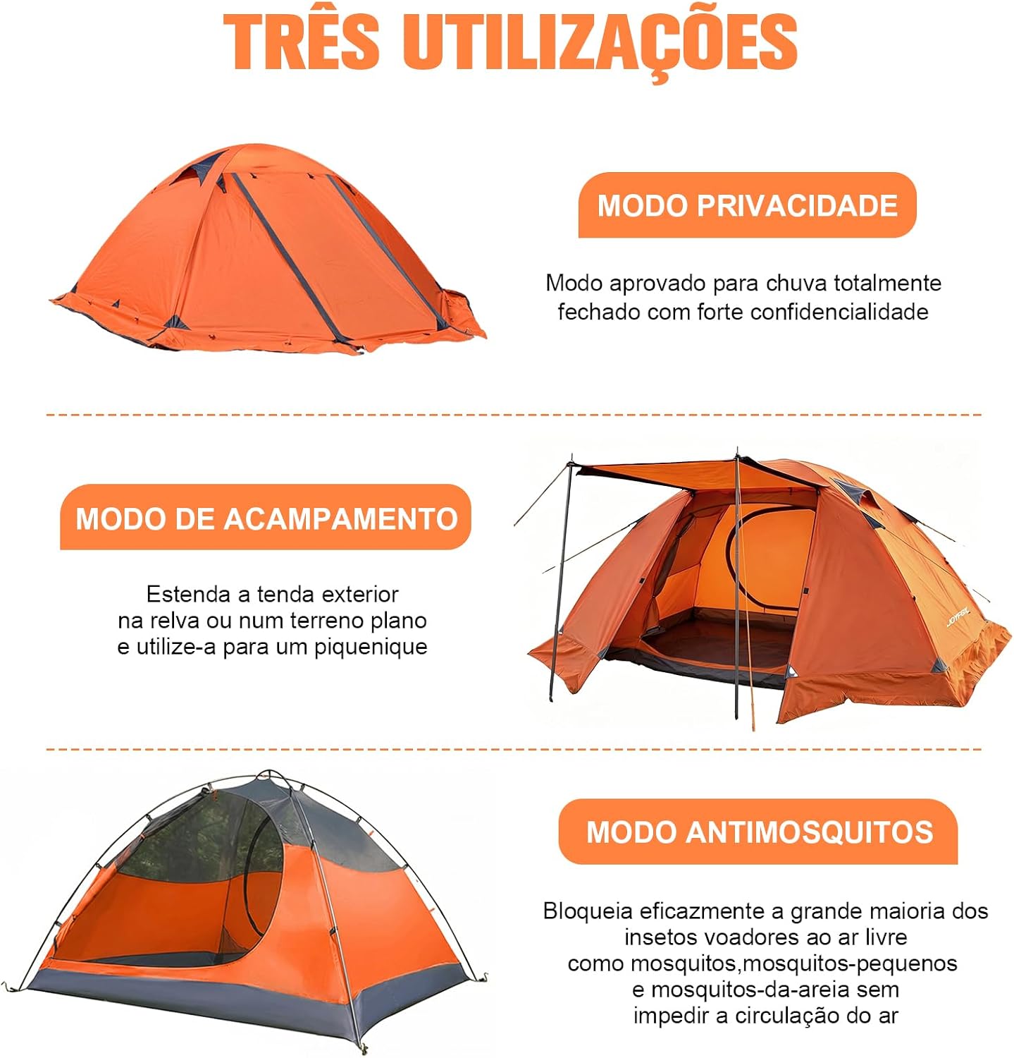 Barraca de Camping 2/4 Pessoas Profissional 2