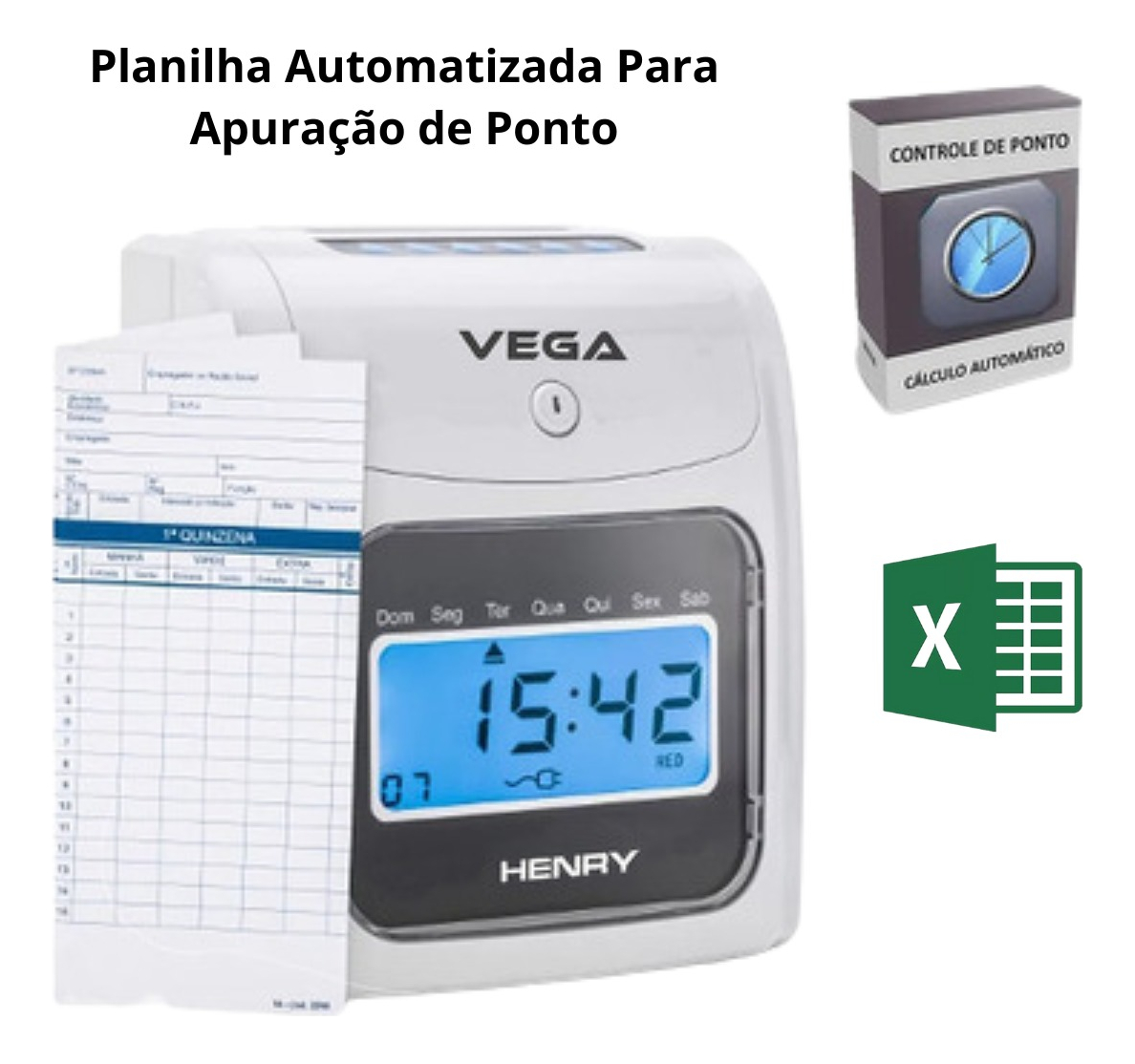 Relógio de Ponto Cartográfico Vega 2