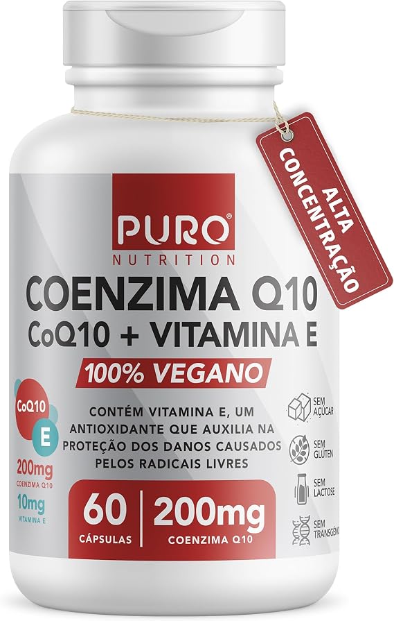 COQ-10 Coenzima Q10 200 mg + Vitamina E 1