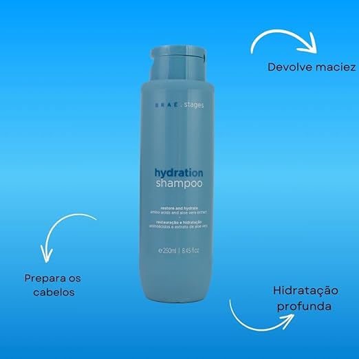 Shampoo Hidratação Profunda Braé Stages Hydration 3