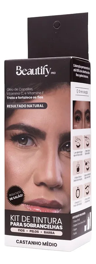 Kit Tintura para Sobrancelhas Beautify Pro 2