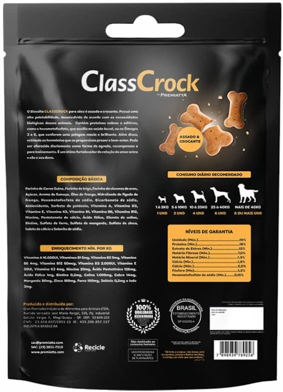 Biscoito Premiatta Classcrock para Cães 2