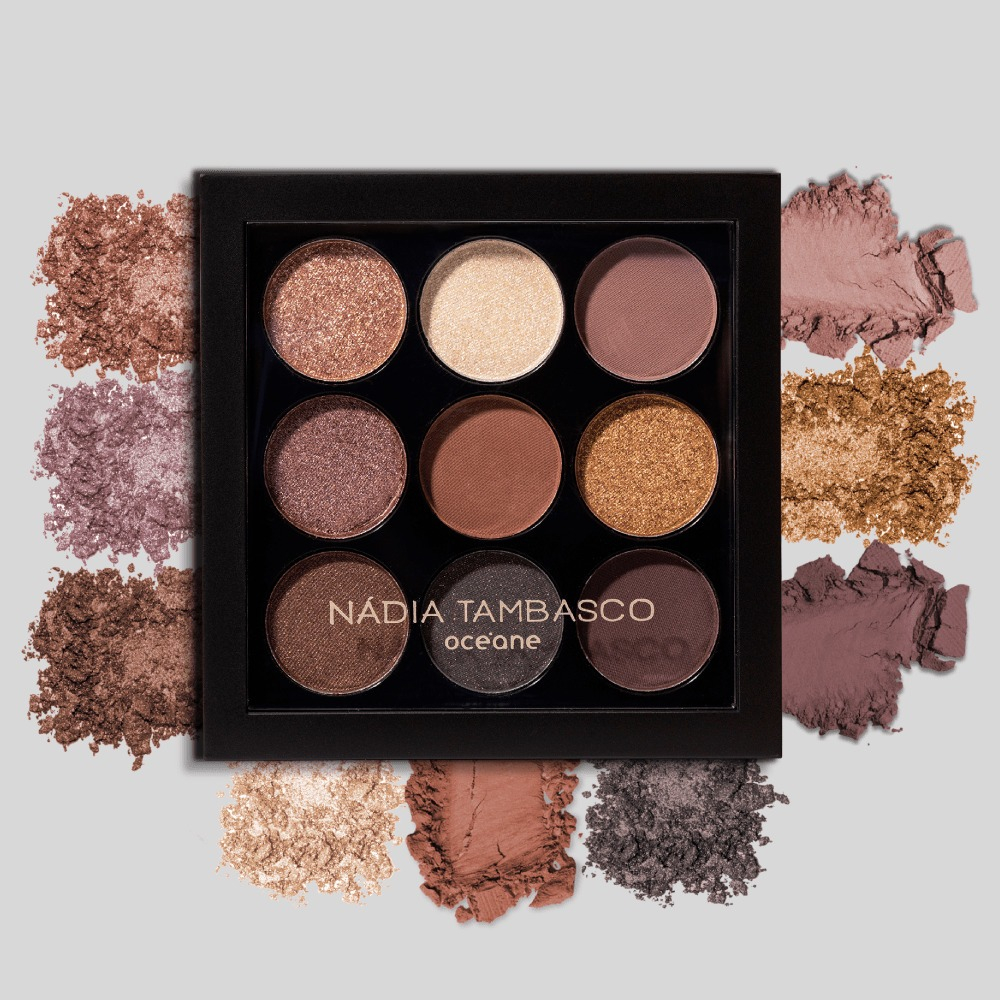Paleta de Sombras Nádia Tambasco By Océane - To Go Basic 3