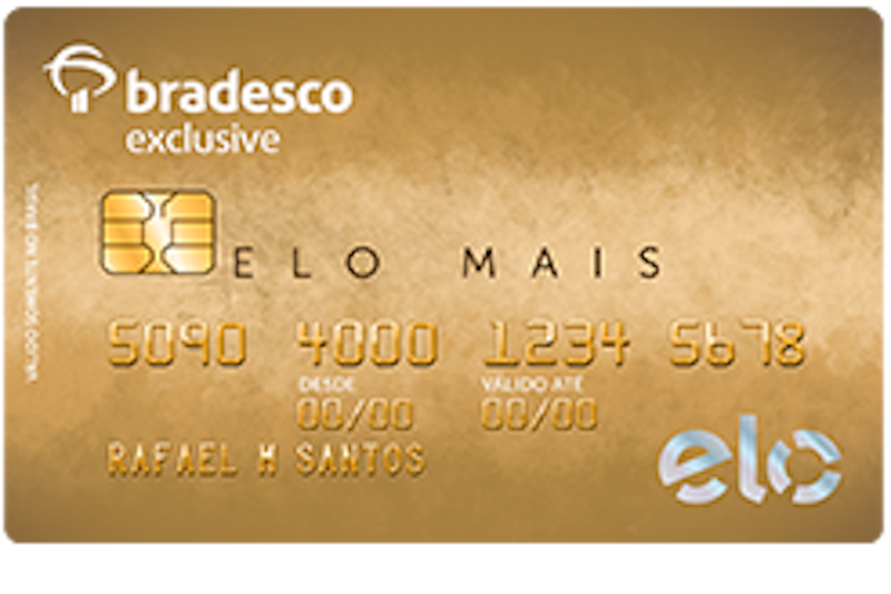 Cartão Bradesco Exclusive Elo Mais Internacional 1