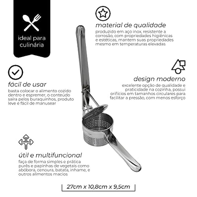 Espremedor de Batata em Inox Mimo Style 3