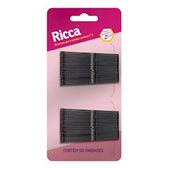 Grampo para Cabelo 50 un. Preto Nº 5 Ricca