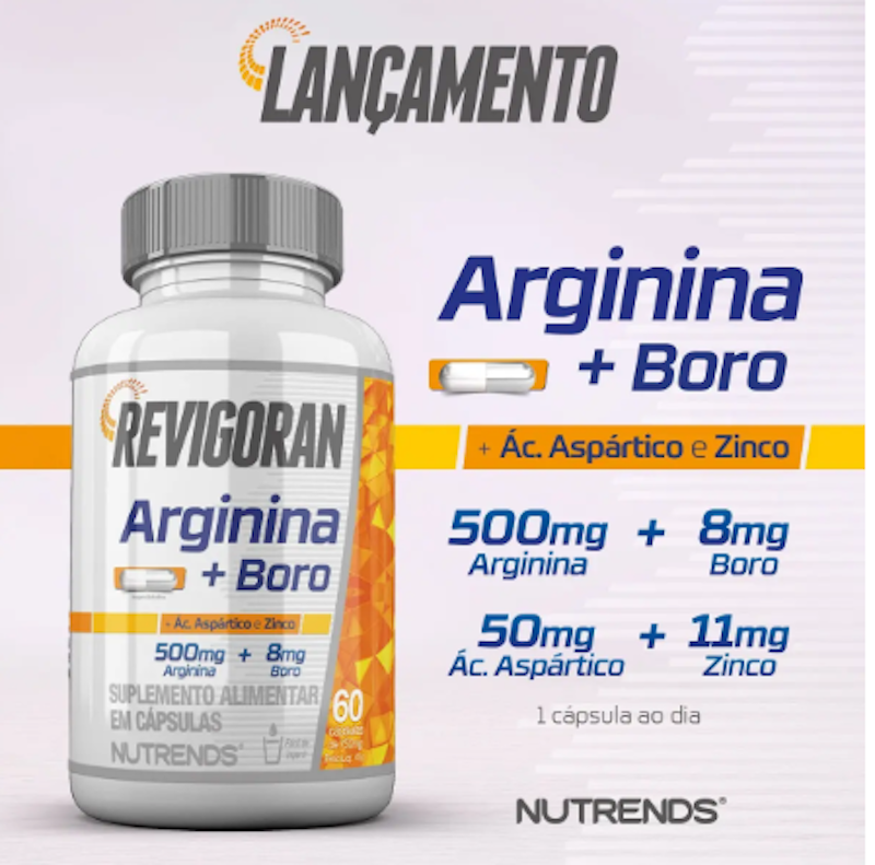 Revigoran Arginina + Boro (com Ácido Aspártico e Zinco) 2