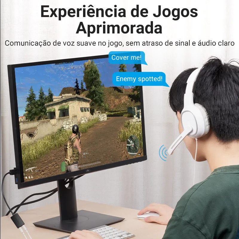 Adaptador Placa de Som USB Vention 5