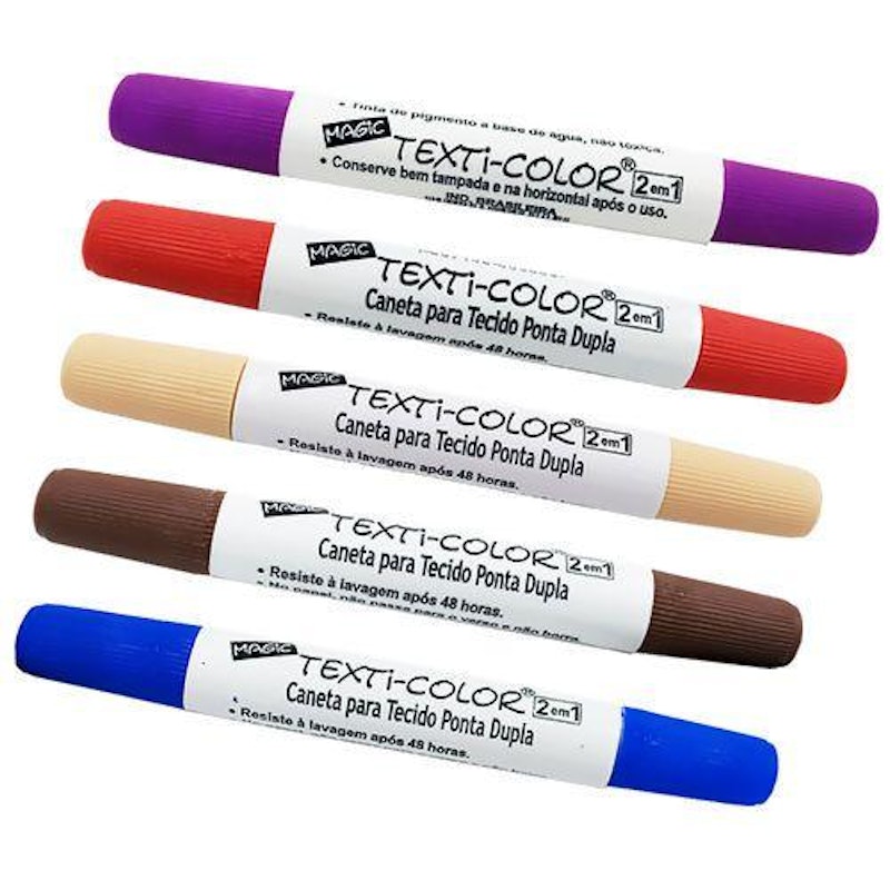 Texti Color 12 Canetas para Tecido 2