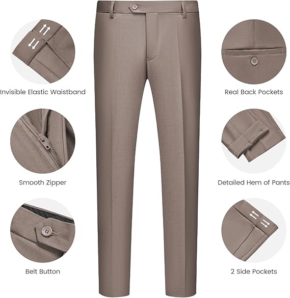 Terno Slim Fit Masculino um Botão 3 Peças Wulful 3