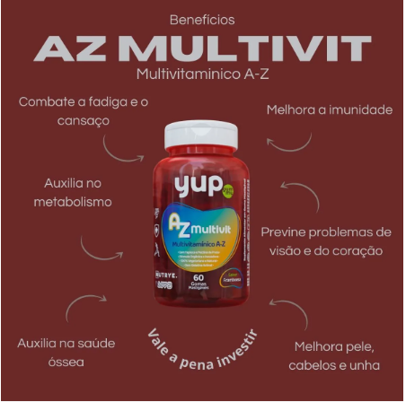 Yup Gummy Adulto AZ Multivit Multivitamínico A-Z 4