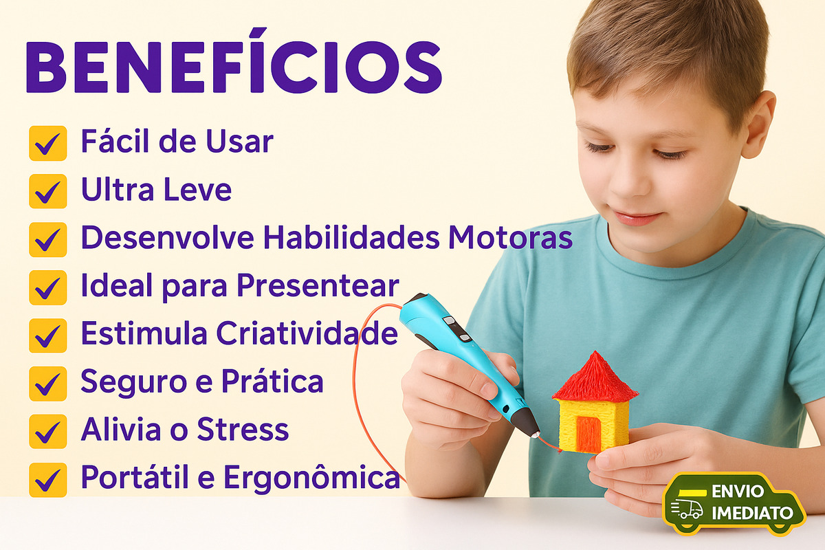 Caneta 3D Impressora Profissional 3