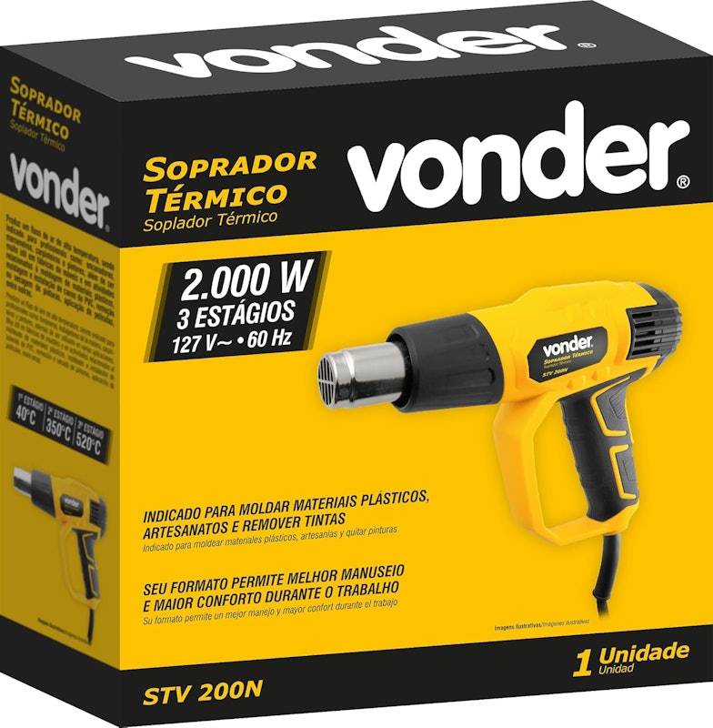 Soprador térmico 2000 W STV 200N Vonder 3