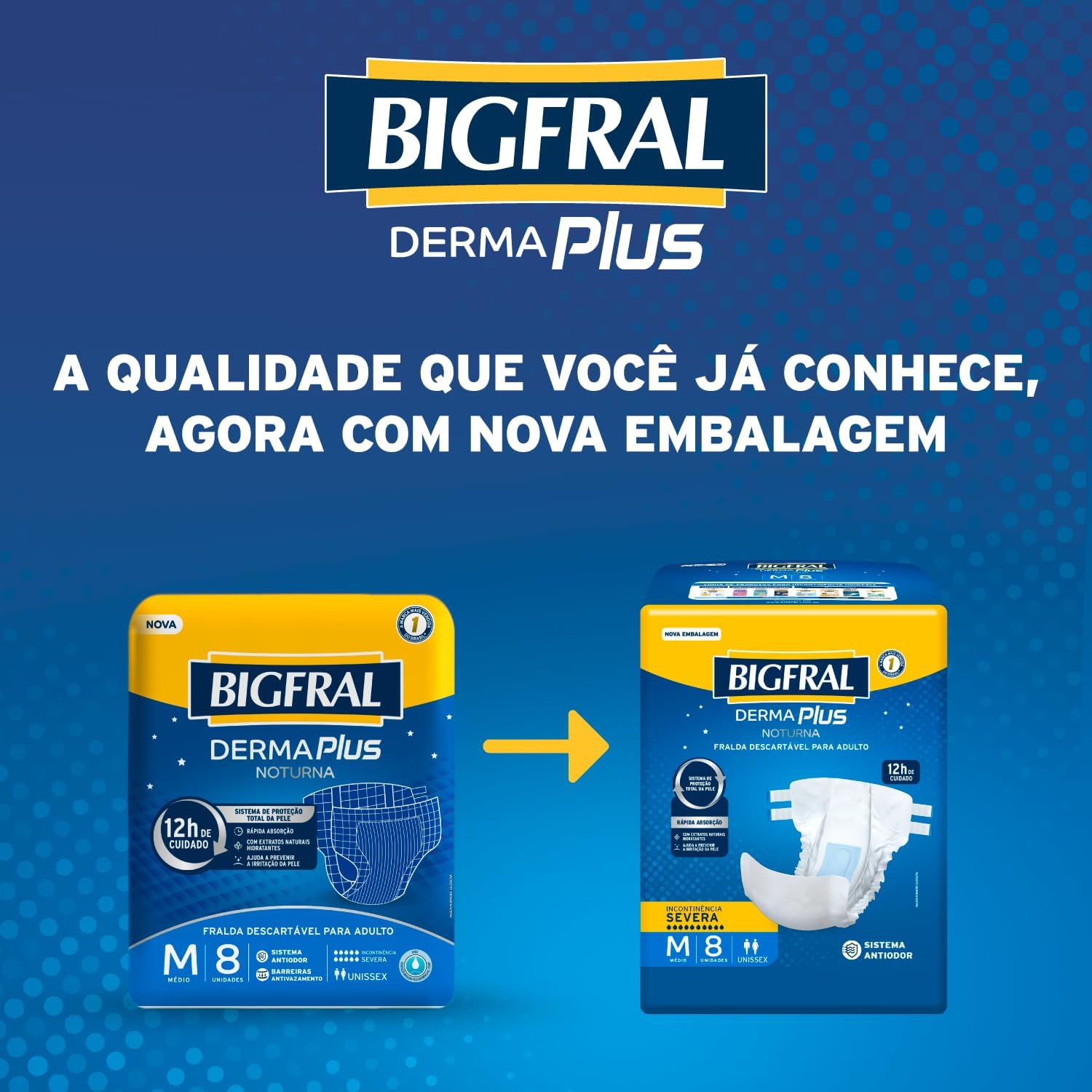 Fralda Bigfral Derma Plus Noturna 4
