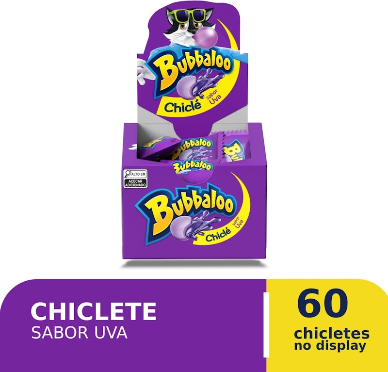 Chiclete Bubbaloo Sabor Uva 3