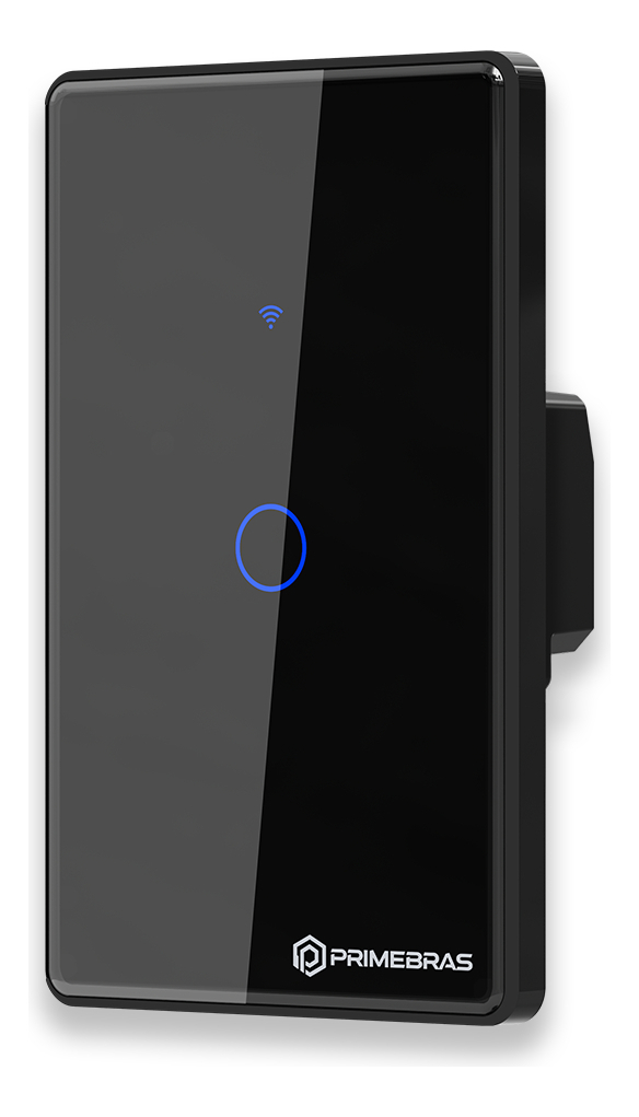 Interruptor Touch 1 Botão Wi-Fi Primebras 1