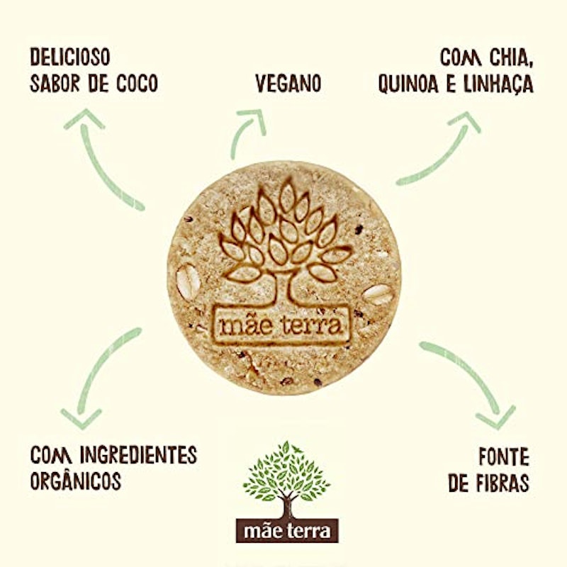 Biscoito Mãe Terra Integral Orgânico Coco Tribos 5