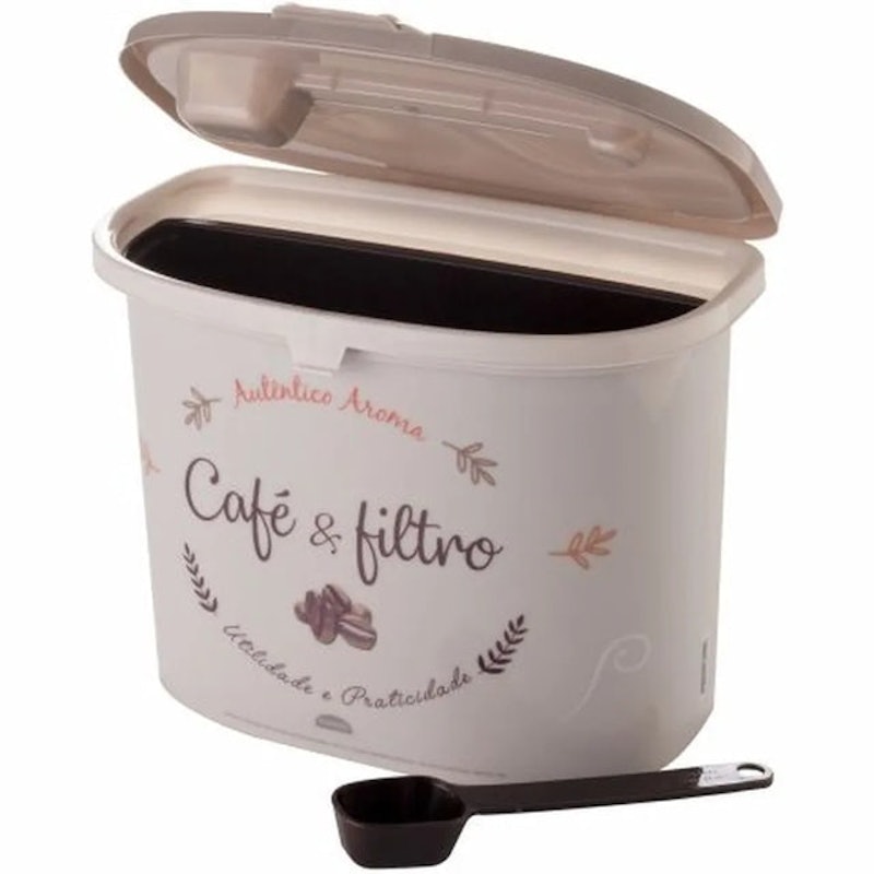 Pote de Café com Porta Filtro e Colher Dosadora 2