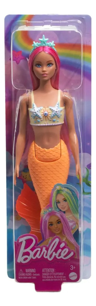 Barbie Fantasia Boneca Sereia com Cabelo Roxo 4