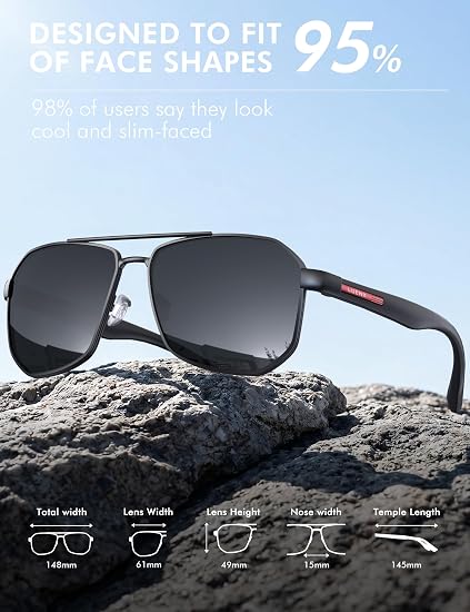 Óculos de Sol Masculino Ludower 5