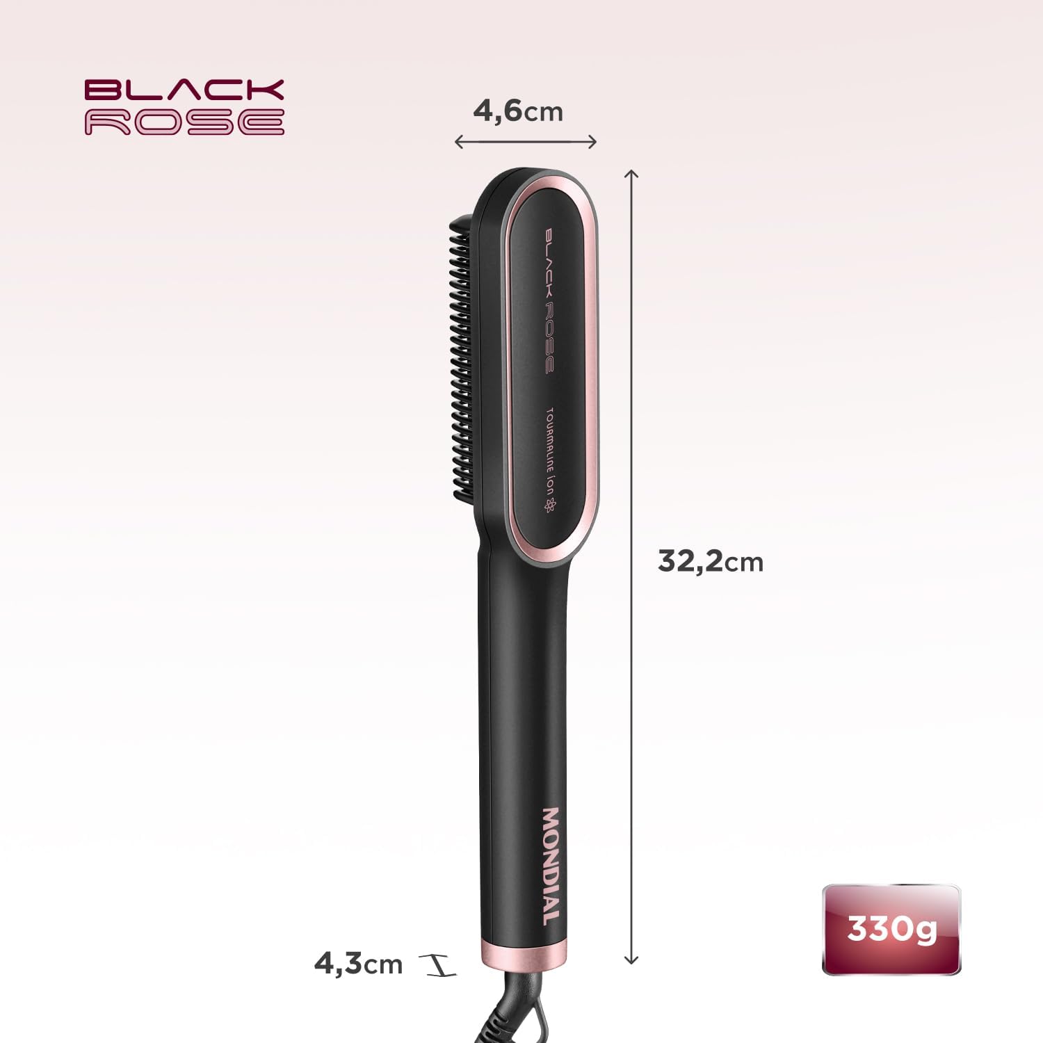 Escova Alisadora Black Rose 5