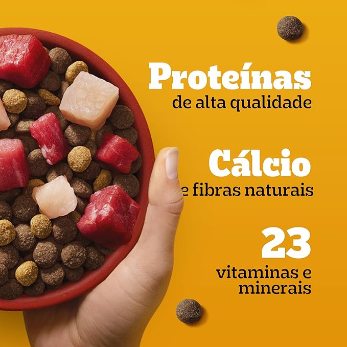 Ração Seca Filhote Sabor Carne, Frango e Cereais 3