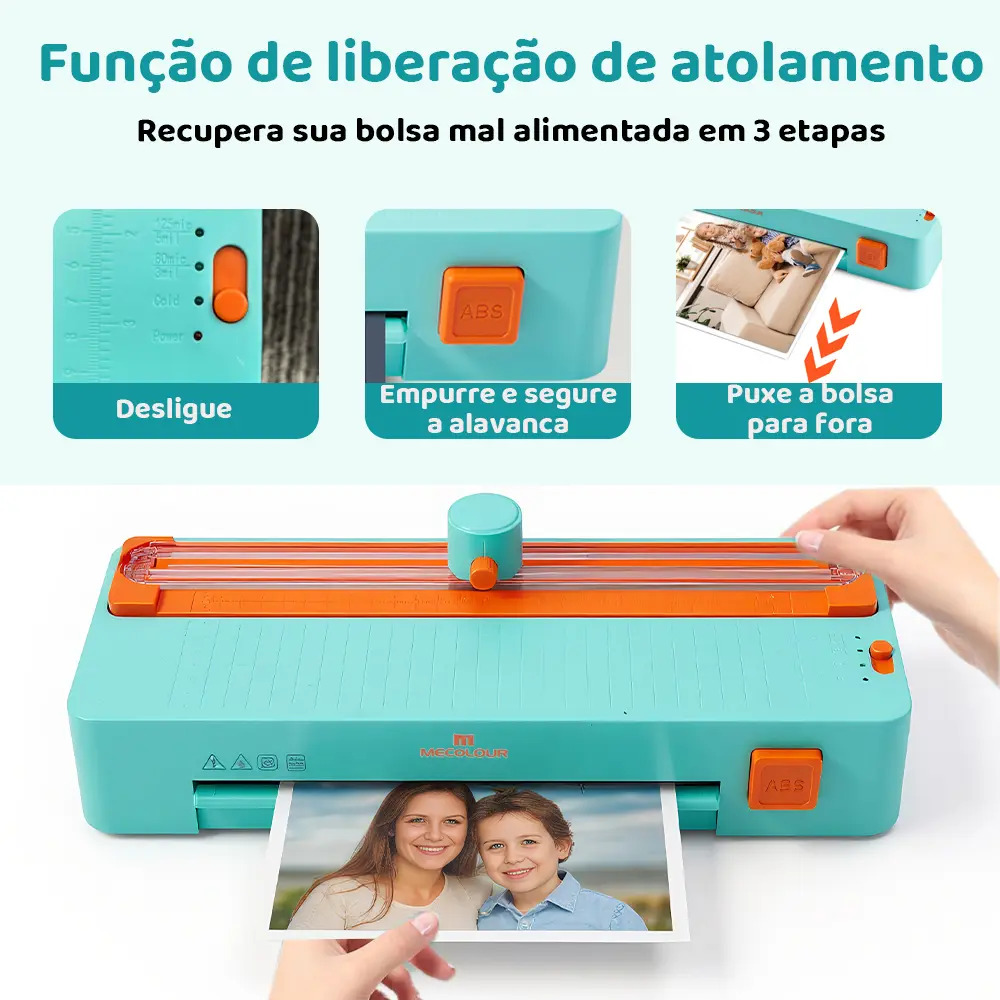 Plastificadora Laminadora Refiladora A4 3 em 1 4