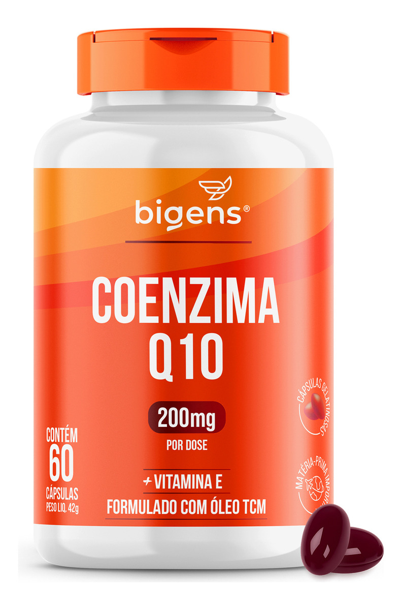 Coenzima Q10 200 mg + Vitamina E 1