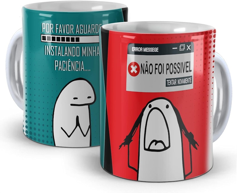 Caneca Flork Meme Instalando Minha Paciência 1