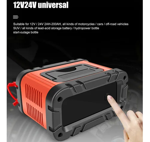 Carregador de Bateria 12 V e 24 V para Carro, Moto, Caminhão - Bivolt Inteligente Lúmu 5