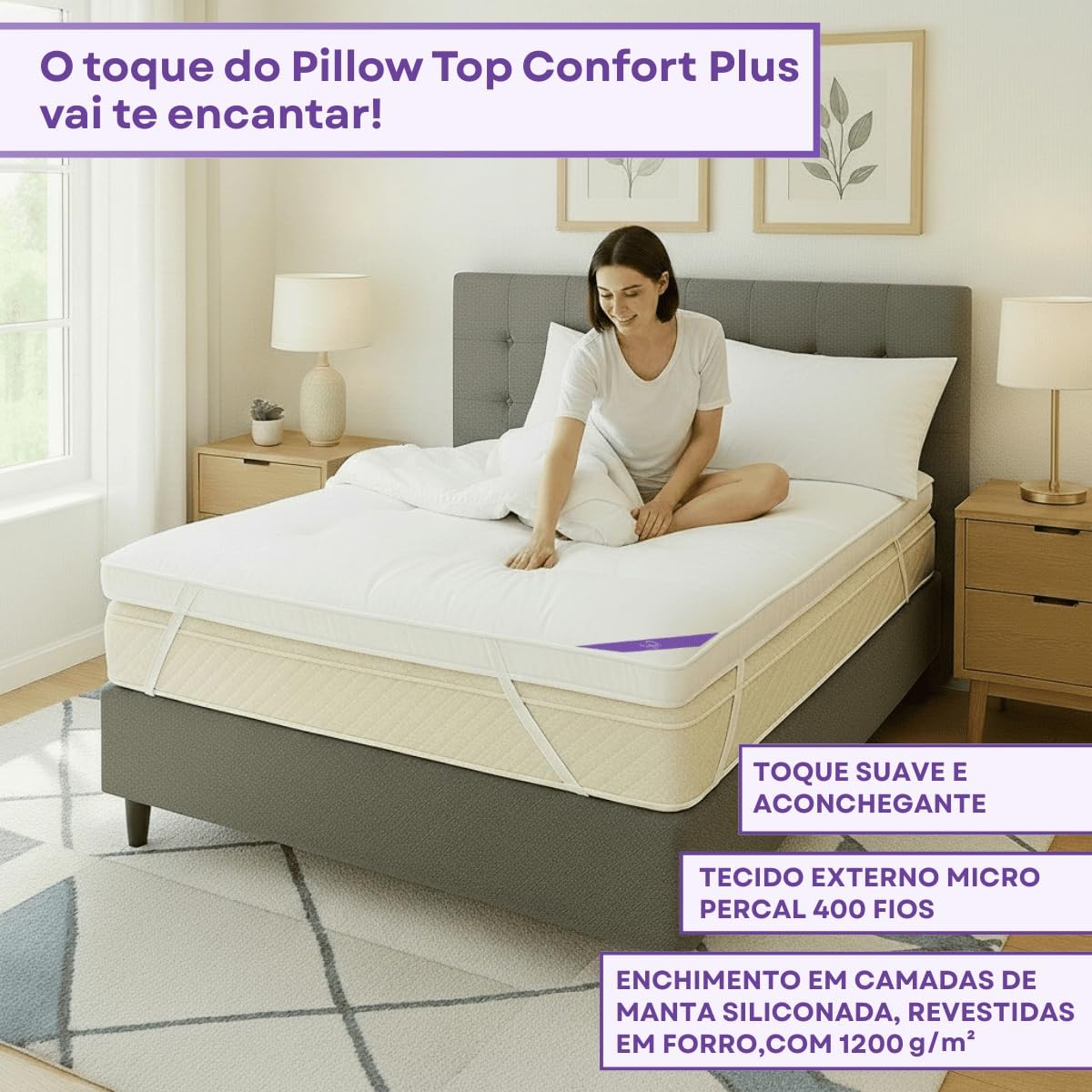 Pillow Top King Premium Confort Plus Lavável em Máquina 5