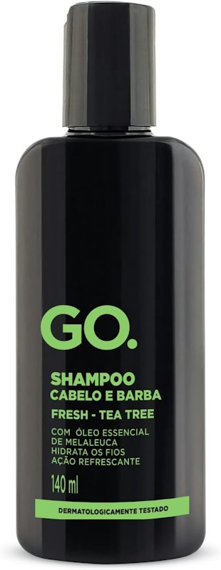 Shampoo para Barba e Cabelo Tea Tree Go Man 1