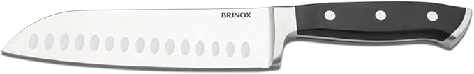  Faca Santoku para Fatiar e Picar Infinity 7" Aço Inox 3