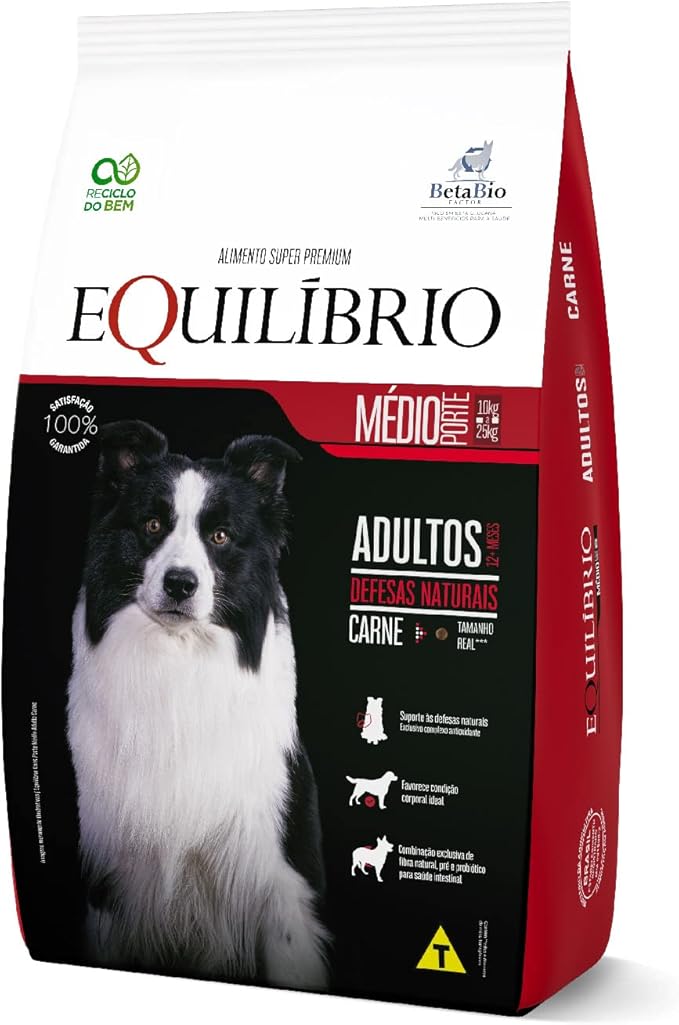 Cães Porte Médio Adulto Carne (12 Kg) 1