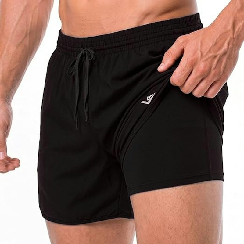 Short Duplo Esportivo com Bolsos 1