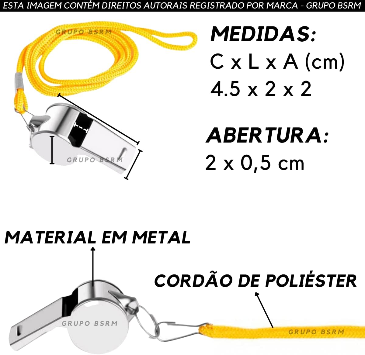 Apito de Metal Profissional 2