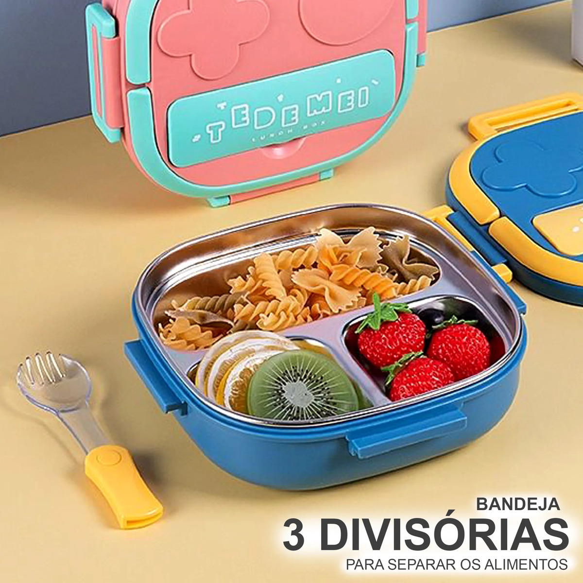 Marmita Lancheira Térmica Infantil e Adulto Portátil 4