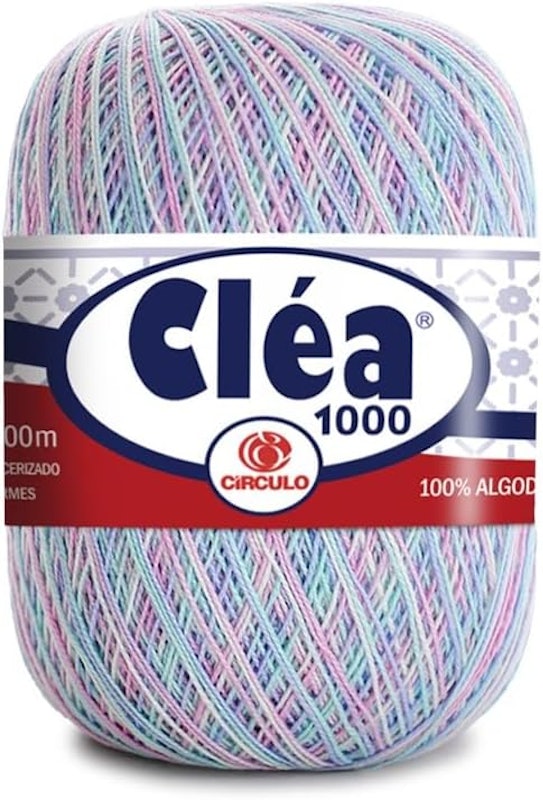 Linha de Crochê Cléa 1000 Cores Mesclas 1