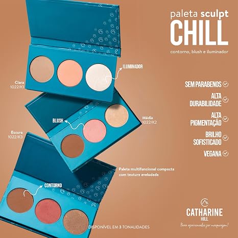 Paleta Sculpt CHILL - Edição Especial Limitada - Catharine Hill 3