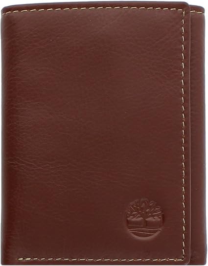 Carteira de Couro Liso Trifold 1