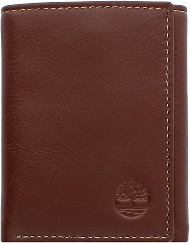 Carteira de Couro Liso Trifold 1