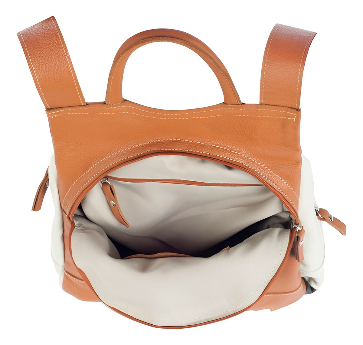 Mochila de Couro Resistente Confortável Malu Andória 2