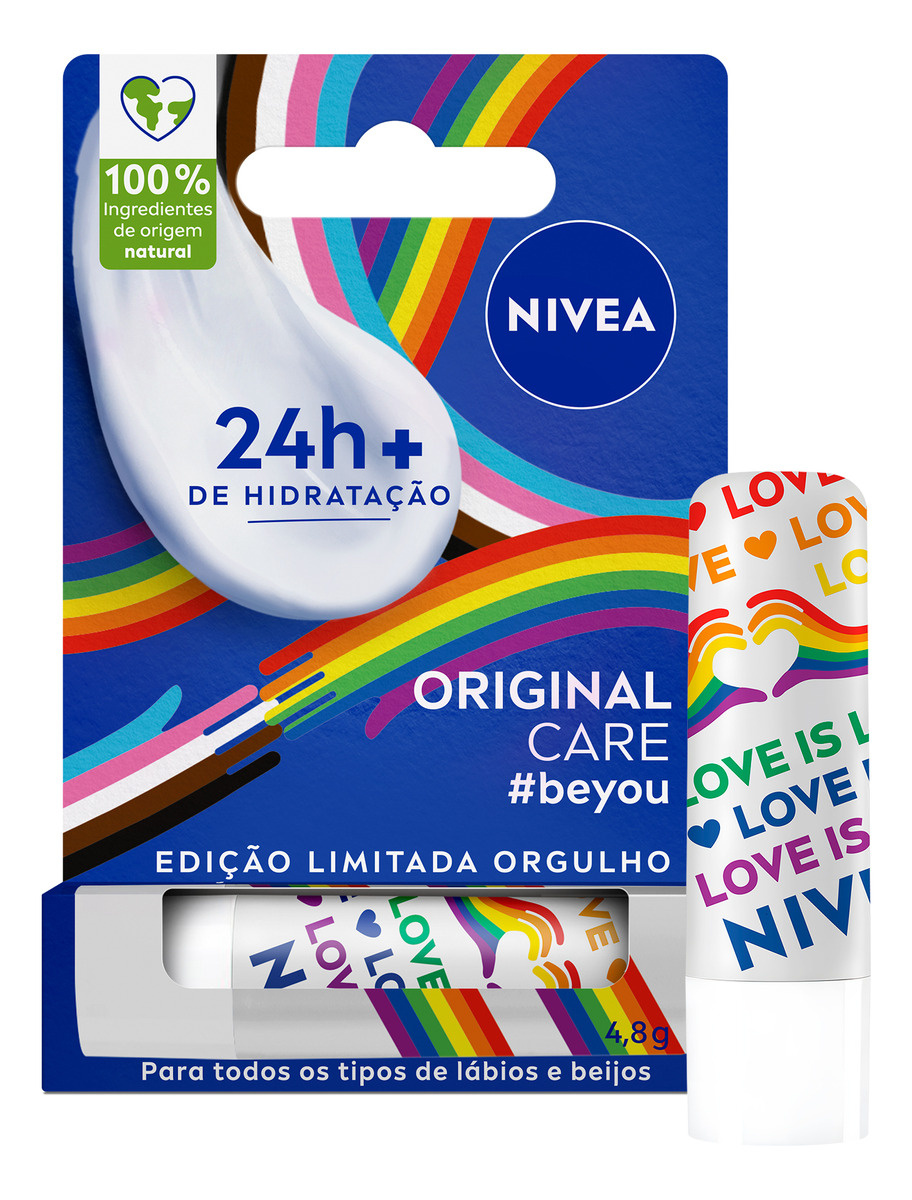 NIVEA Hidratante Labial Original Care Orgulho 1