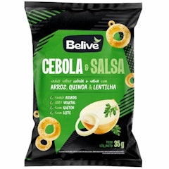 Salgadinho de Cebola e Salsa Sem Glúten Sem Leite Snack de Arroz Belive