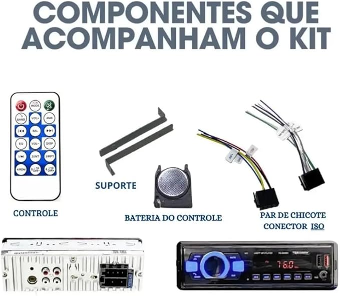 Auto Rádio FM RS-2605BR Plus 3